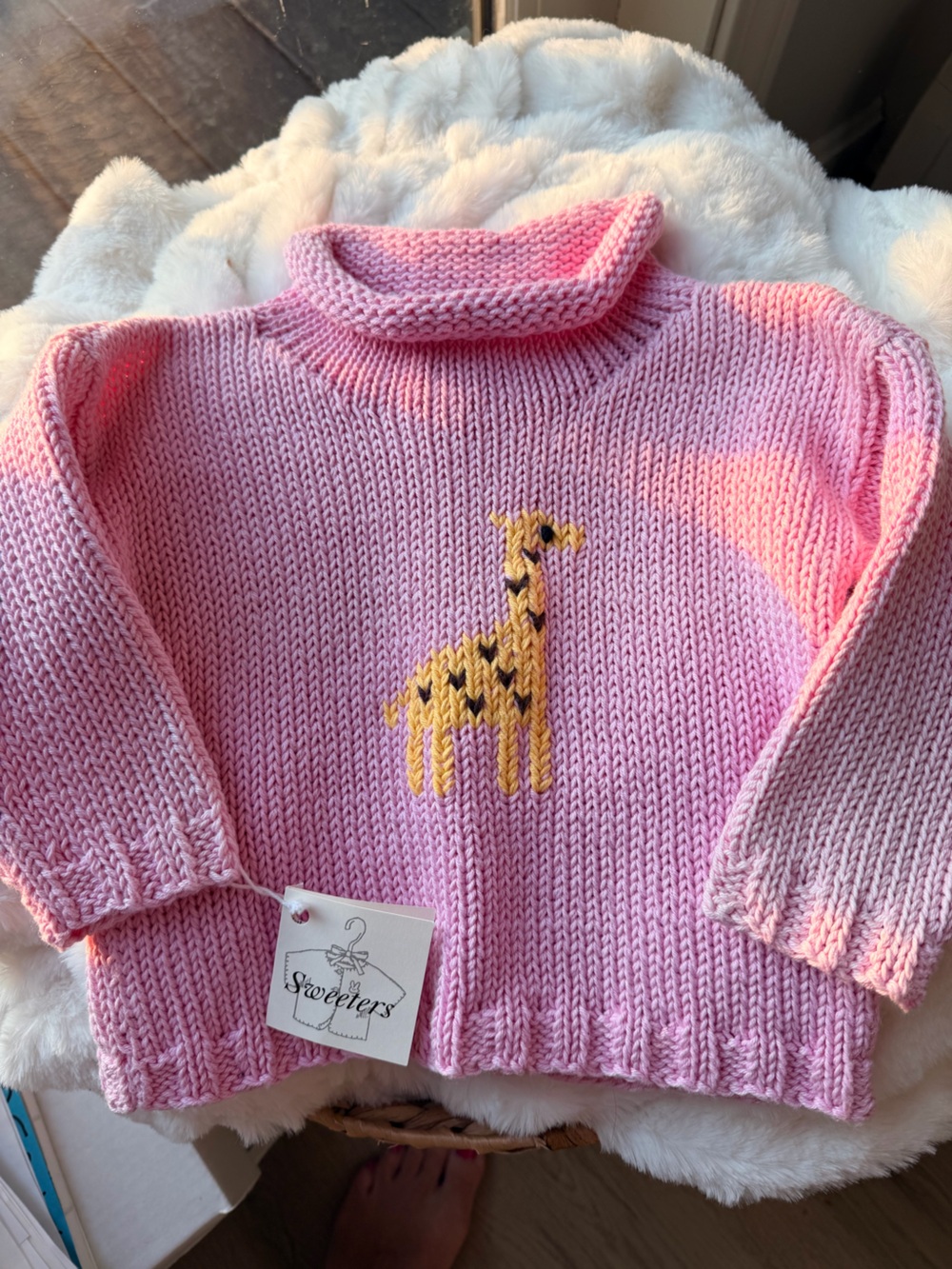 Cape Kids Pink Chunky Knit Sweater